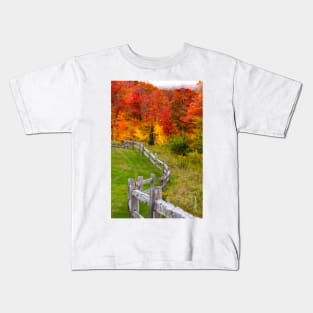 Southridge Autumn Fence Kids T-Shirt